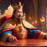 king with crown digital art
