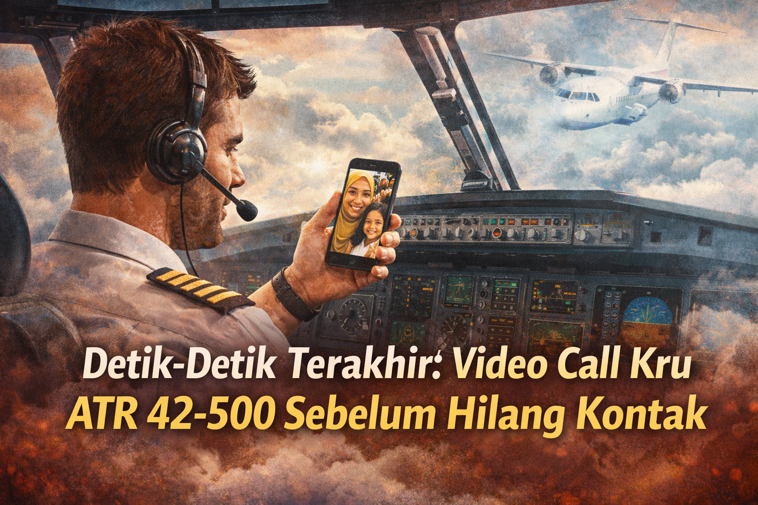 Kisah Haru di Balik Video Call Terakhir Kru Pesawat ATR 42-500