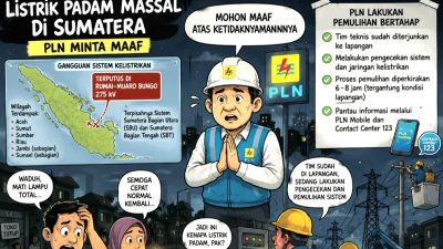 Pemadaman Listrik di Sumbar, PLN Lakukan Pemulihan Bertahap
